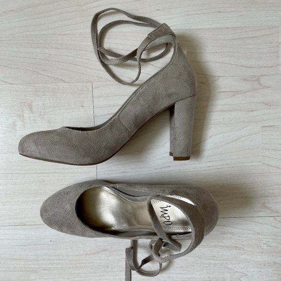 Impo Shoes Impo Tavin Taupe Block Heels Size 7 With Box Poshmark